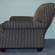Vintage Striped Chair by Ralph Lauren for Henredon
