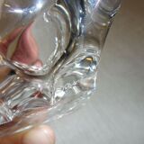 Old pen holder / empty pocket, crystal, signed Daum