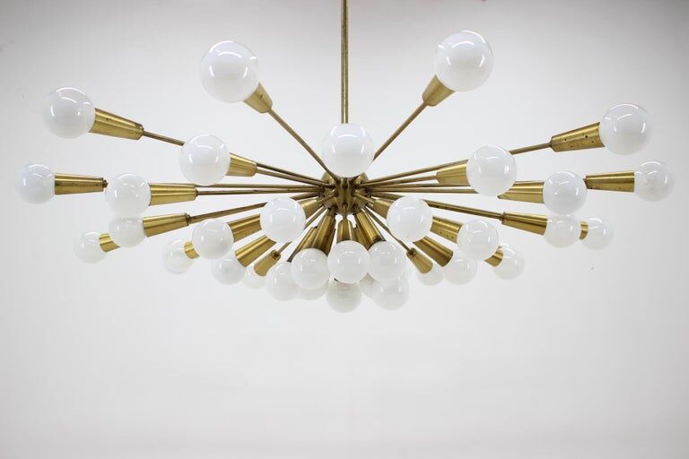 Rare Mid Century Chandelier Sputnik, Atomic, 1960s