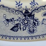 2 Antique Gilman Sacavem Statue Dinner Plates / Serving Dishes