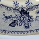 2 Antique Gilman Sacavem Statue Dinner Plates / Serving Dishes