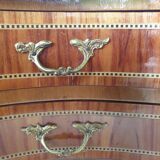 Pair of bedside tables "bean" style louis XV marked