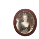 Portrait sur toile, fin 18ème, Princesse inconnue d'après Pierre Gobert
