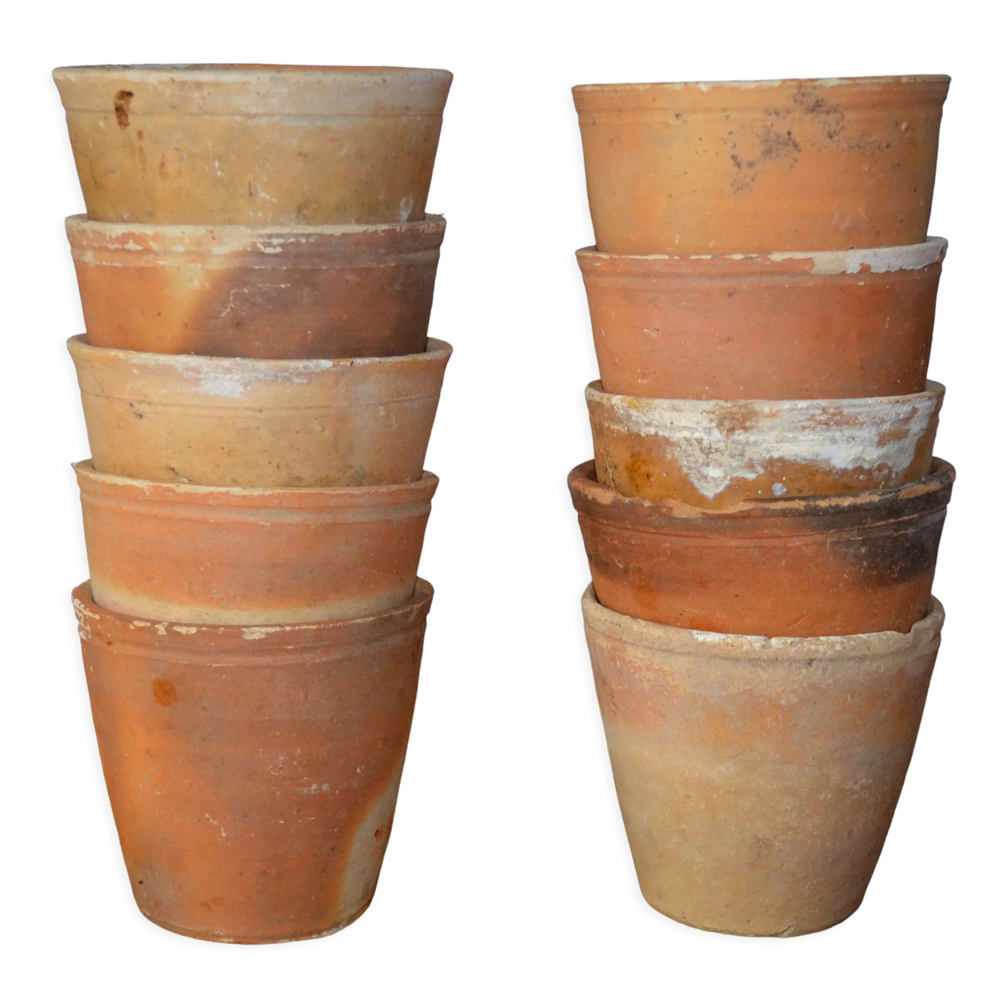 10 old seedling pots 9-10 cm