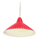 Vintage mid century hanging pendant lamp by H. Busquet for Hala, 1950s