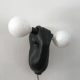 Vintage ceramic wall lamp by JC Peiré 80s
