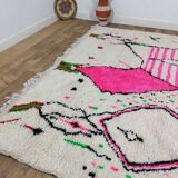 Handmade wool Berber rug 266 X 242 CM