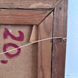 Vintage original flower oil painting, flower still life art