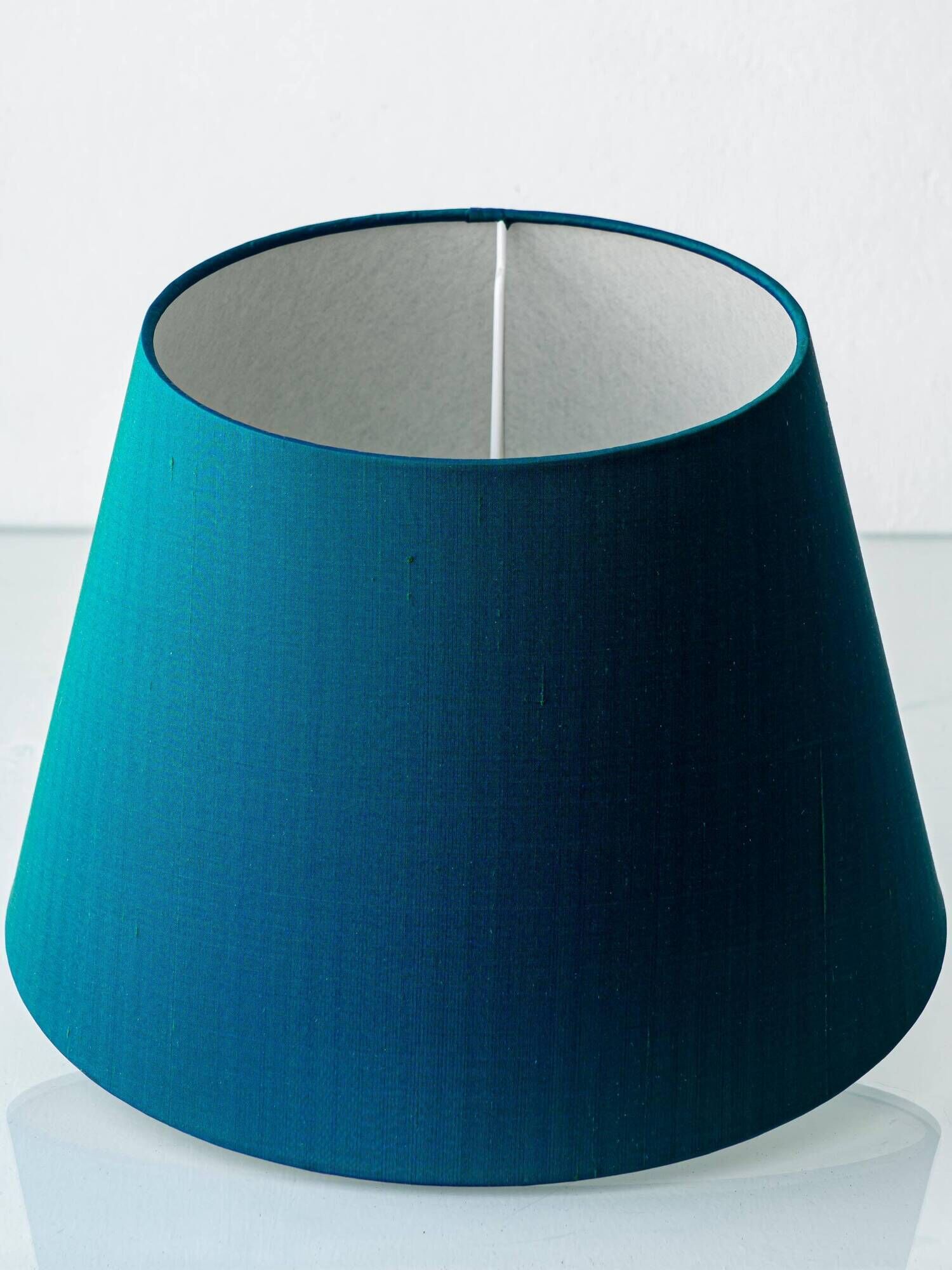 Art Deco Ceramic Table Lamp by PZH Gouda, 1928, with New Dupion Silk Shade