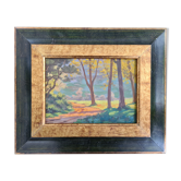 The clearing - Orientalist oil by Sarraillon