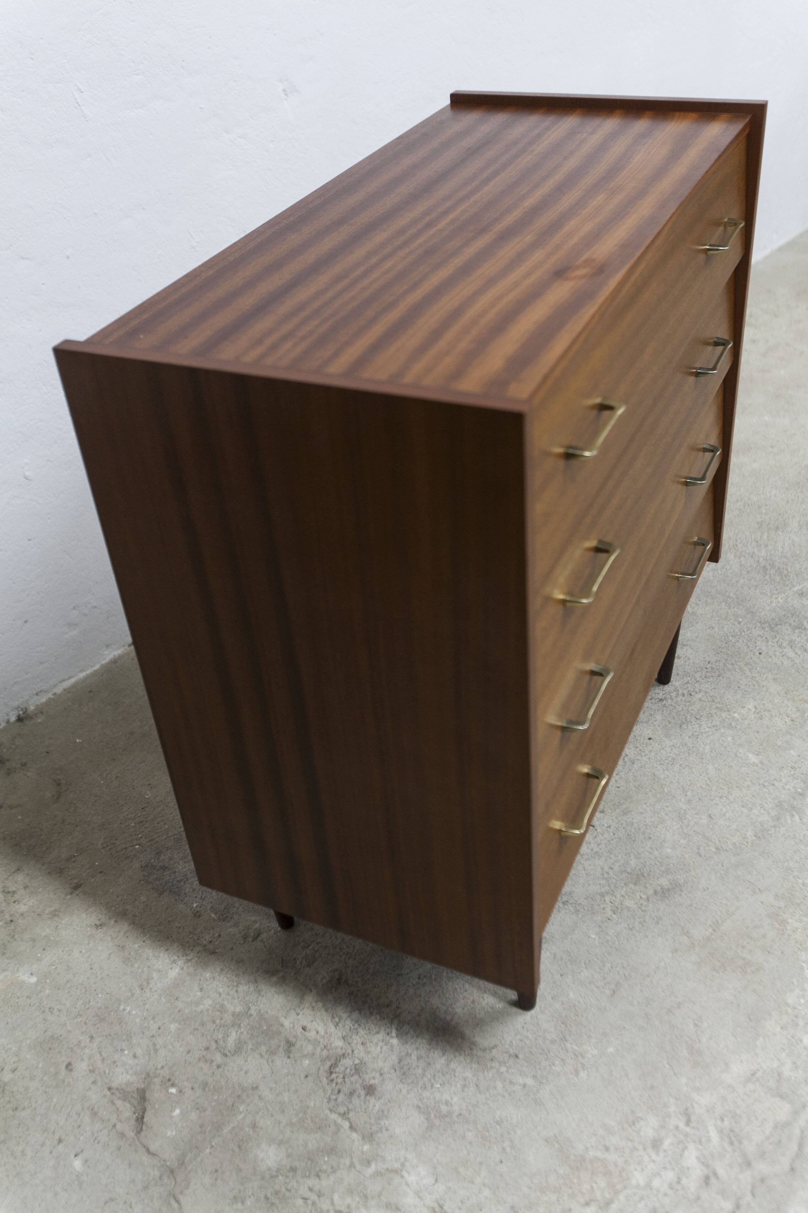 Commode scandinave 4 tiroirs 1960