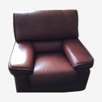 Roche and Bobois leather armchair