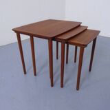 Danish Teak Nesting Tables from Møbelintarsia, 1960s, Set of 3