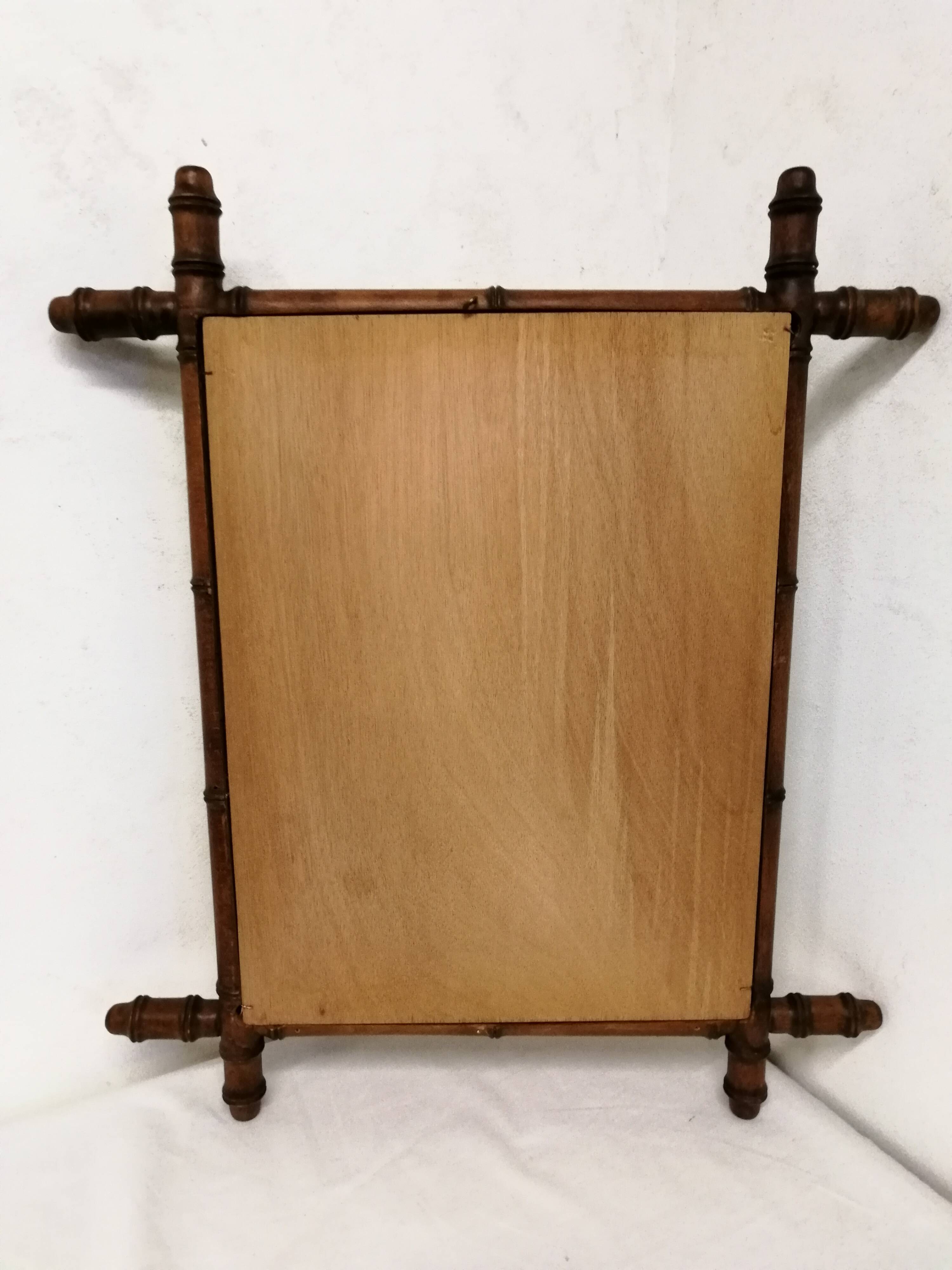 Bamboo imitation wooden mirror