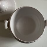 Neoclassical Festons Pierre Motton earthenware soup tureen from Gien, 1970
