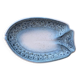 Old vallauris dish by jean austruy fish shape ceramic blue gray #b654