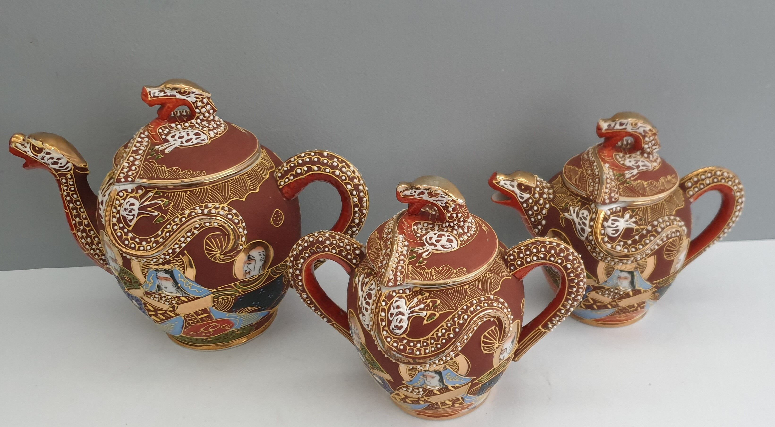 Tea set Satsuma porcelain from Japan