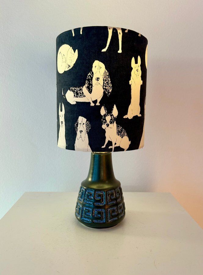 Small cordless table lamp – West German Pottery, 1950s