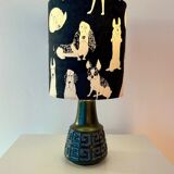 Small cordless table lamp – West German Pottery, 1950s