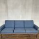 Canapé scandinave modèle Jupiter 218 en teck tissus d'origine vintage