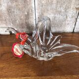 Old empty crystal cup pocket by vallerysthal vintage