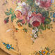 Old and large painted sheet metal tray / late 19th century