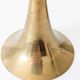 Pair of Midcentury brass candlesticks, flared shape.