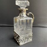 Decanter with handle frame Crystal factory A H (Western Germany)