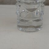 Geometric glass and crystal vase