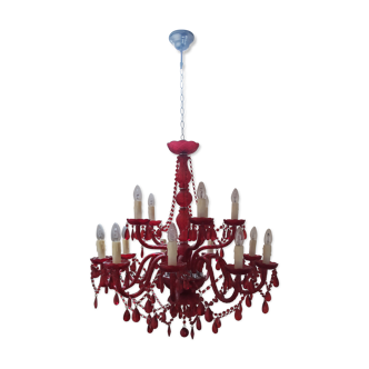 Lustre Kare Design rouge, Gioiello Cristal 14