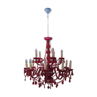 Kare Design chandelier red, Gioiello Cristal 14