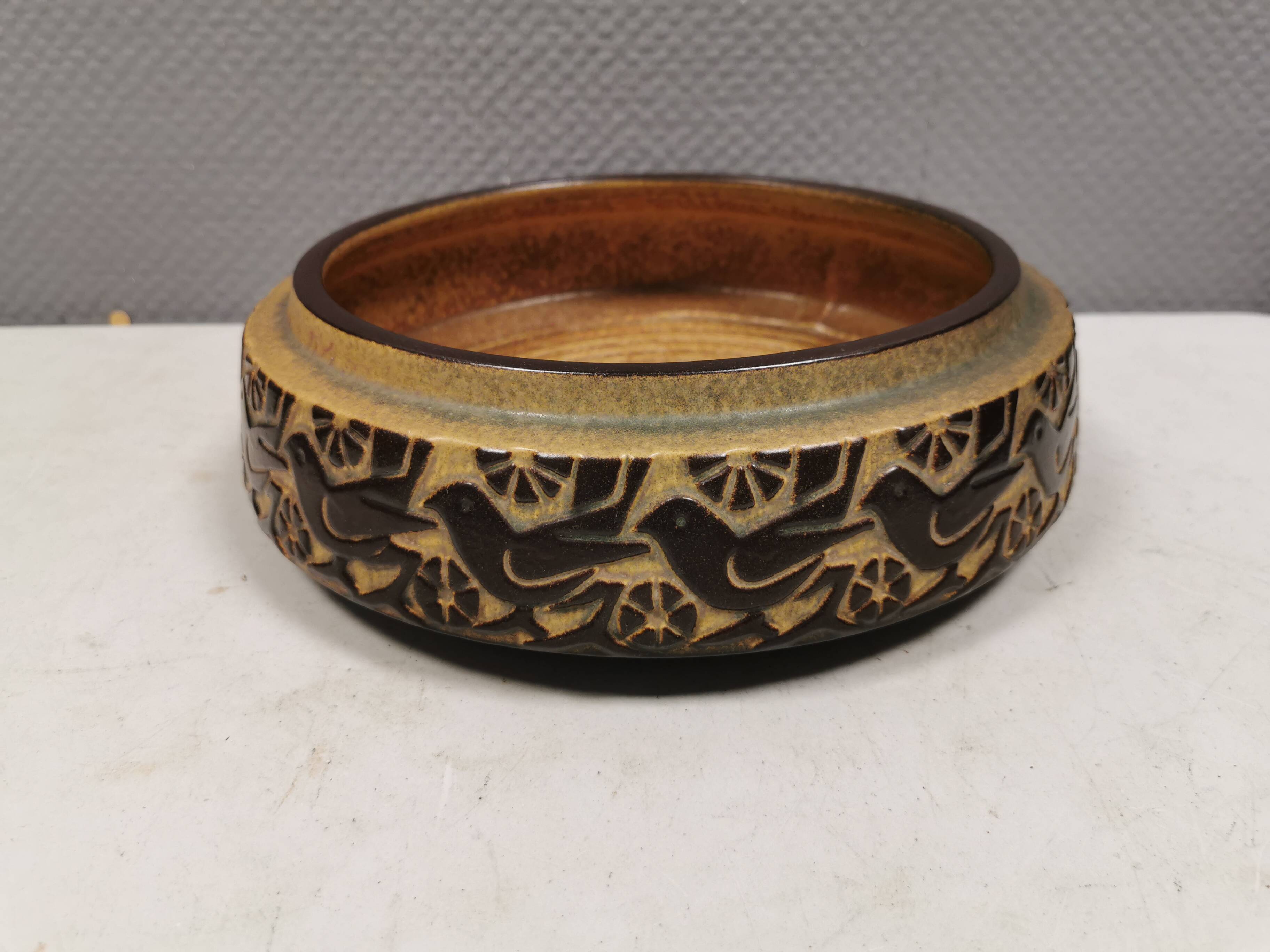 Large dish from Danish Michael Andersen ceramics, Denmark, 1970s