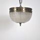 Glass and brass lamp, 1950s