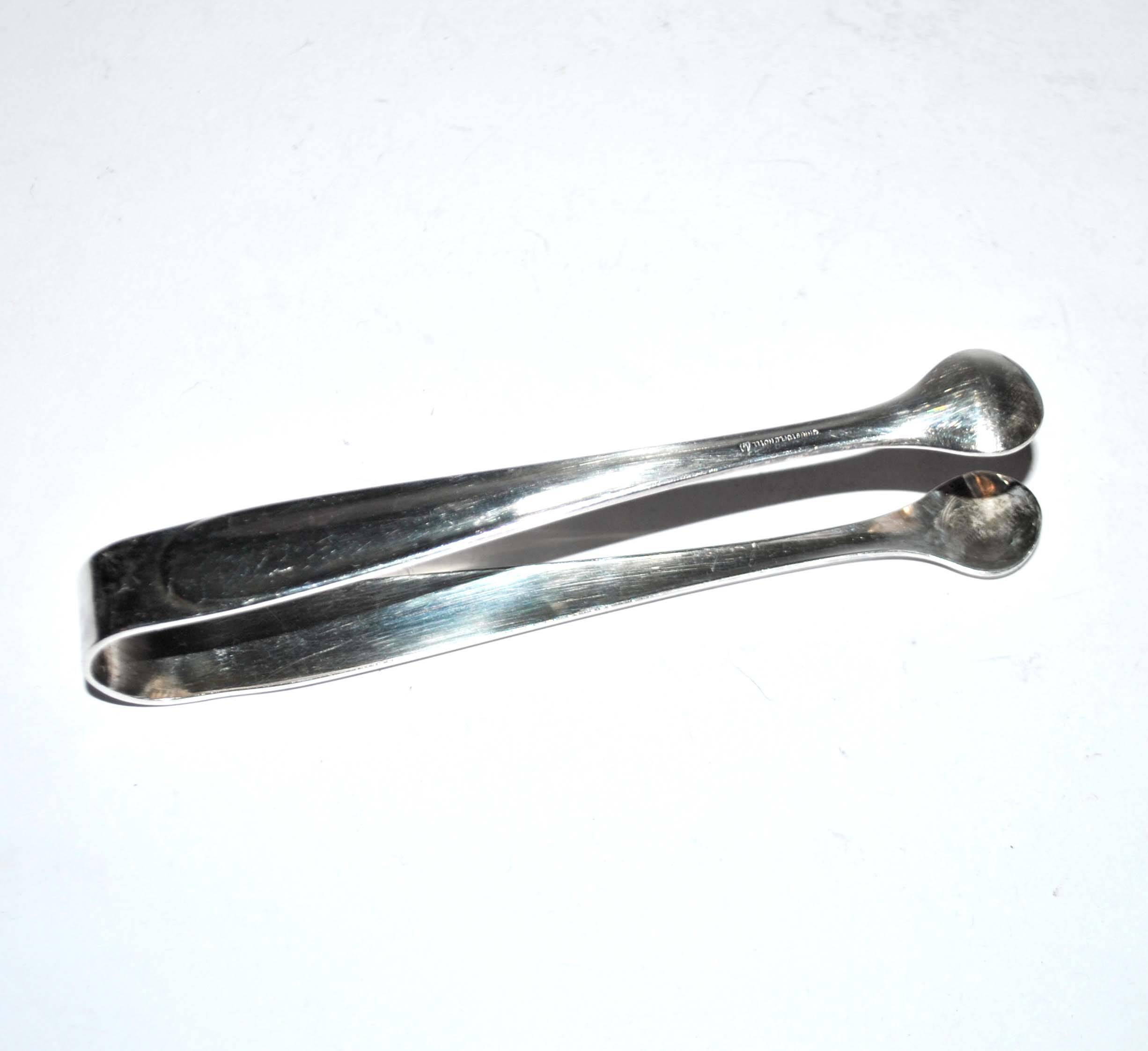 CHRISTOFLE Sugar tongs in silver metal - Professional silverware "Christofle Hotel"