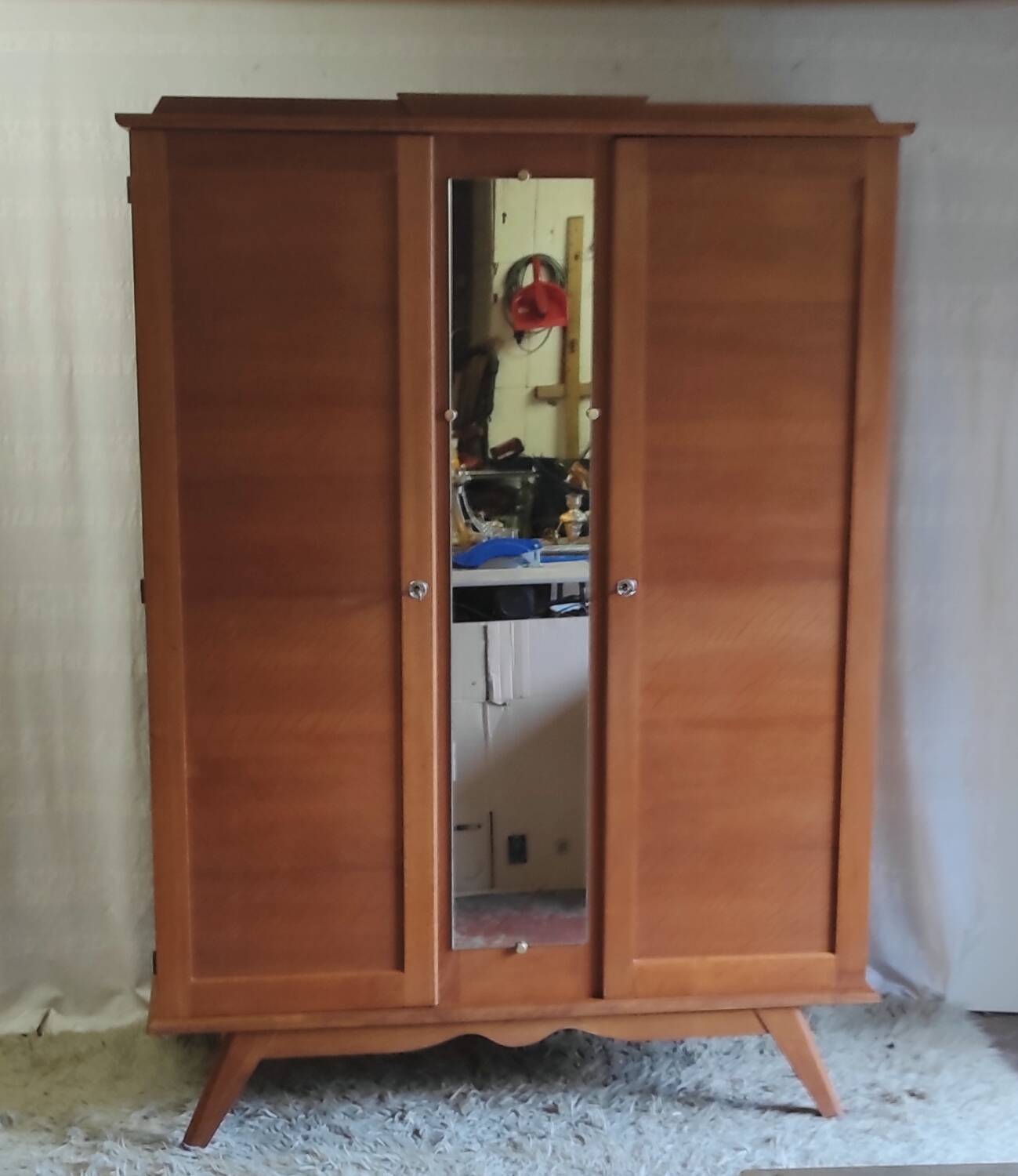 Armoire vintage pieds compas - années 50/60