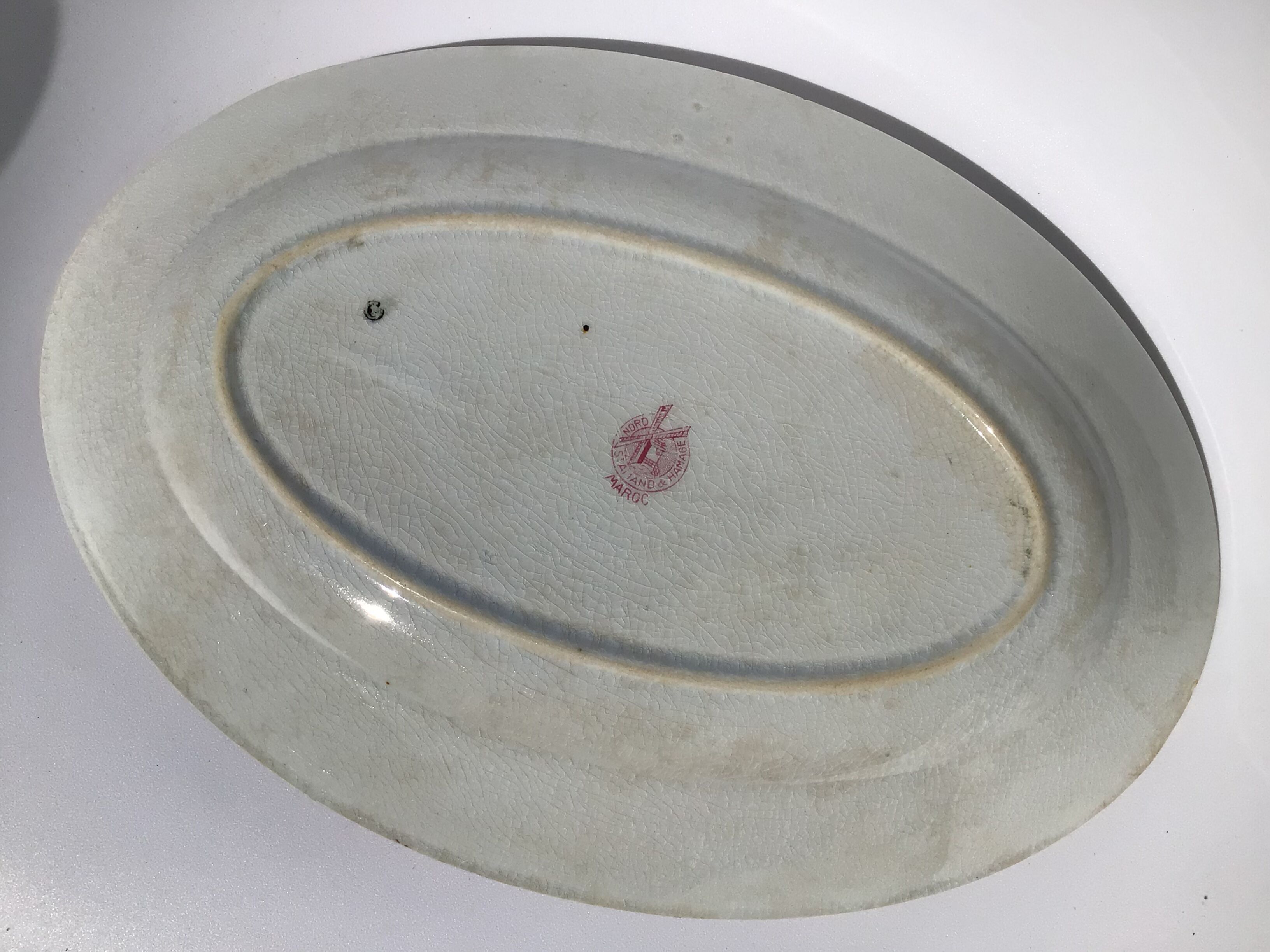 Dish pink iron earth st amand model morocco