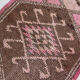 Tapis herki runner rose et marron 3x10, 307x88cm