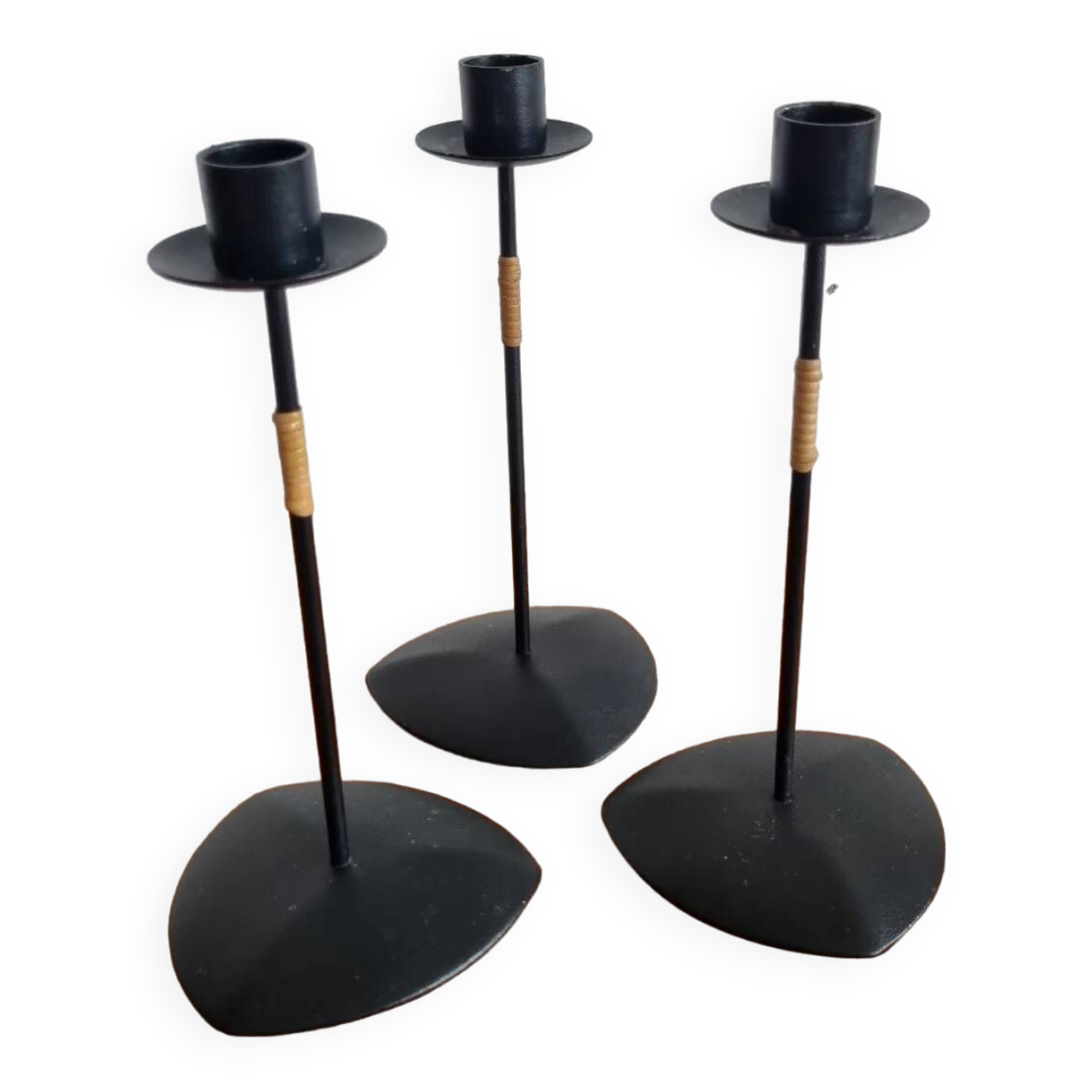 Lot of Laurids Lonborg candlesticks Denmark 1960