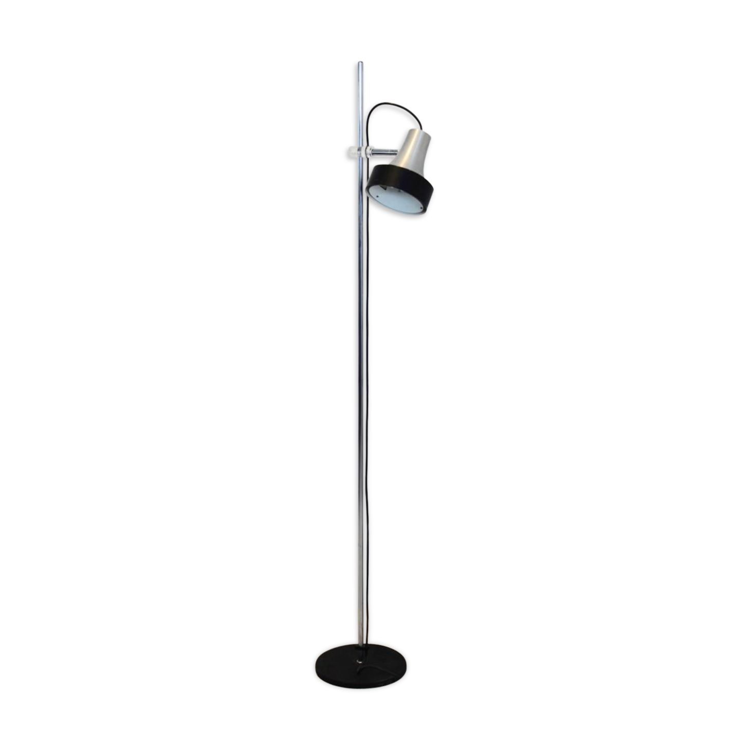 Floor lamp aluminum and chrome D-3202 Raak 1960 s