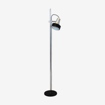 Lampadaire aluminum and chrome D-3202  Raak 1960s