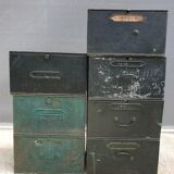 Lot 7 metal cartonniers 1920 André Labbé