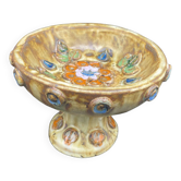 Cup, empty pocket, La Roue factory, Roland Zobel taste, enameled ceramic, Vallauris, decor
