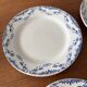 Service of 4 flat plates earthenware Creil and Montereau labrador – Mo