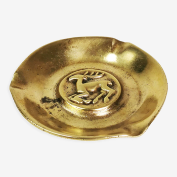 Brass ashtray, Denmark, 1950s