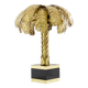 Christian Techoueyres brass palm lamp for Maison Jansen 1970s