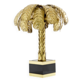 Christian Techoueyres brass palm lamp for Maison Jansen 1970s