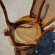 Paire de chaises en bois et cannage style Louis XV