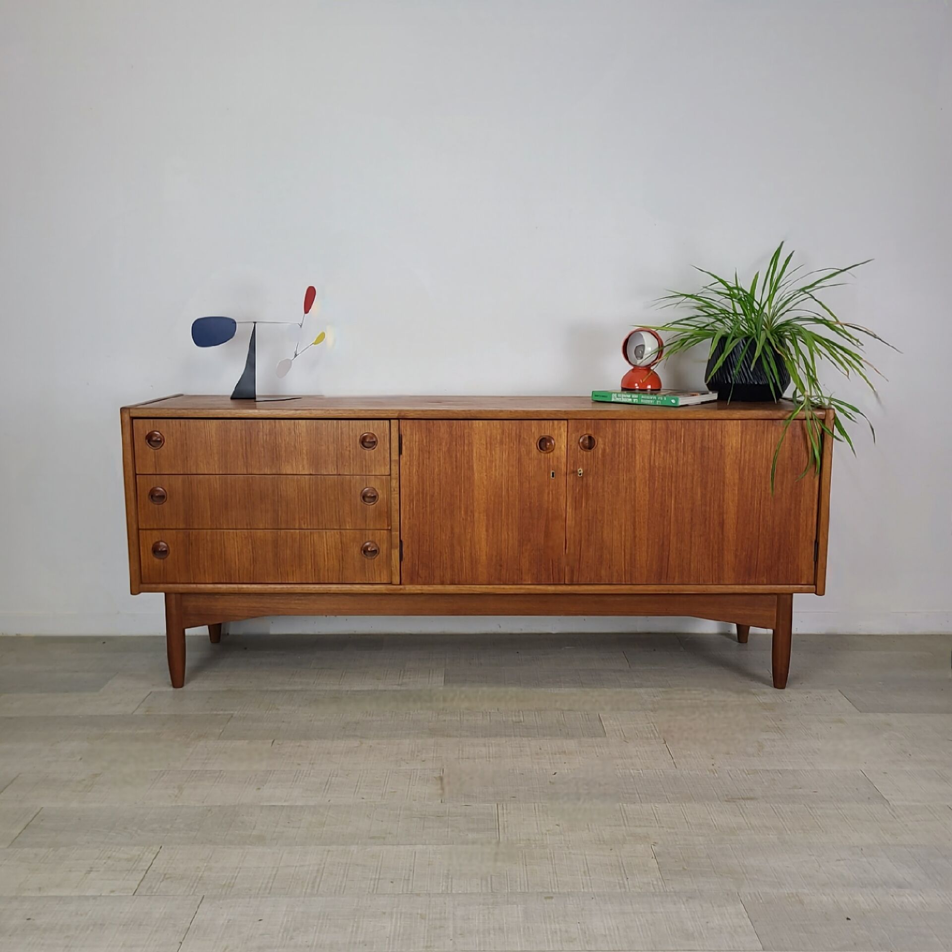 Vintage 1960s Scandinavian teak sideboard