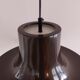 Brown metal pendant lamp with perspex diffuser for ab fagerhult, sweden