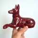 Chien en céramique